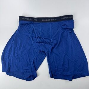 BAMBOO Blue Boxer Briefs‎ with Elastic Waistband